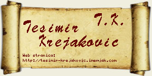 Tešimir Krejaković vizit kartica